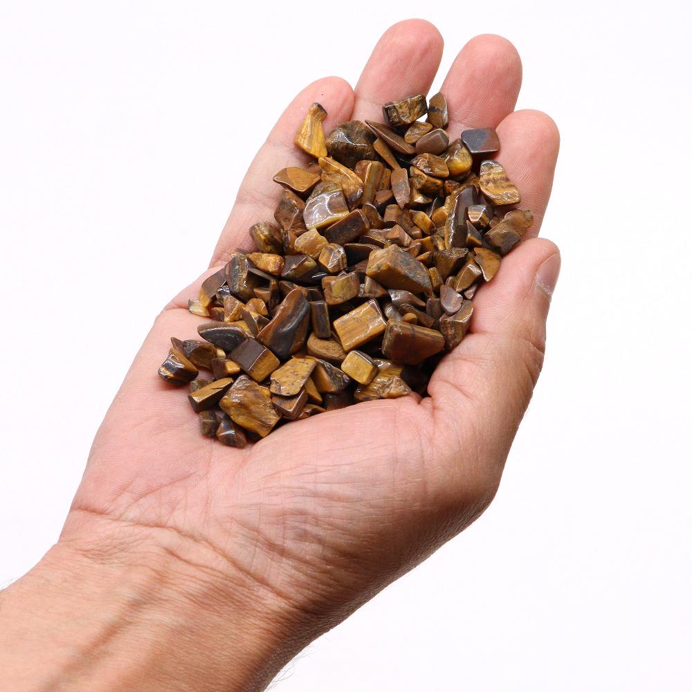 Ancient Wisdom Tiger Eye Gemstone Chips Bulk - 1KG