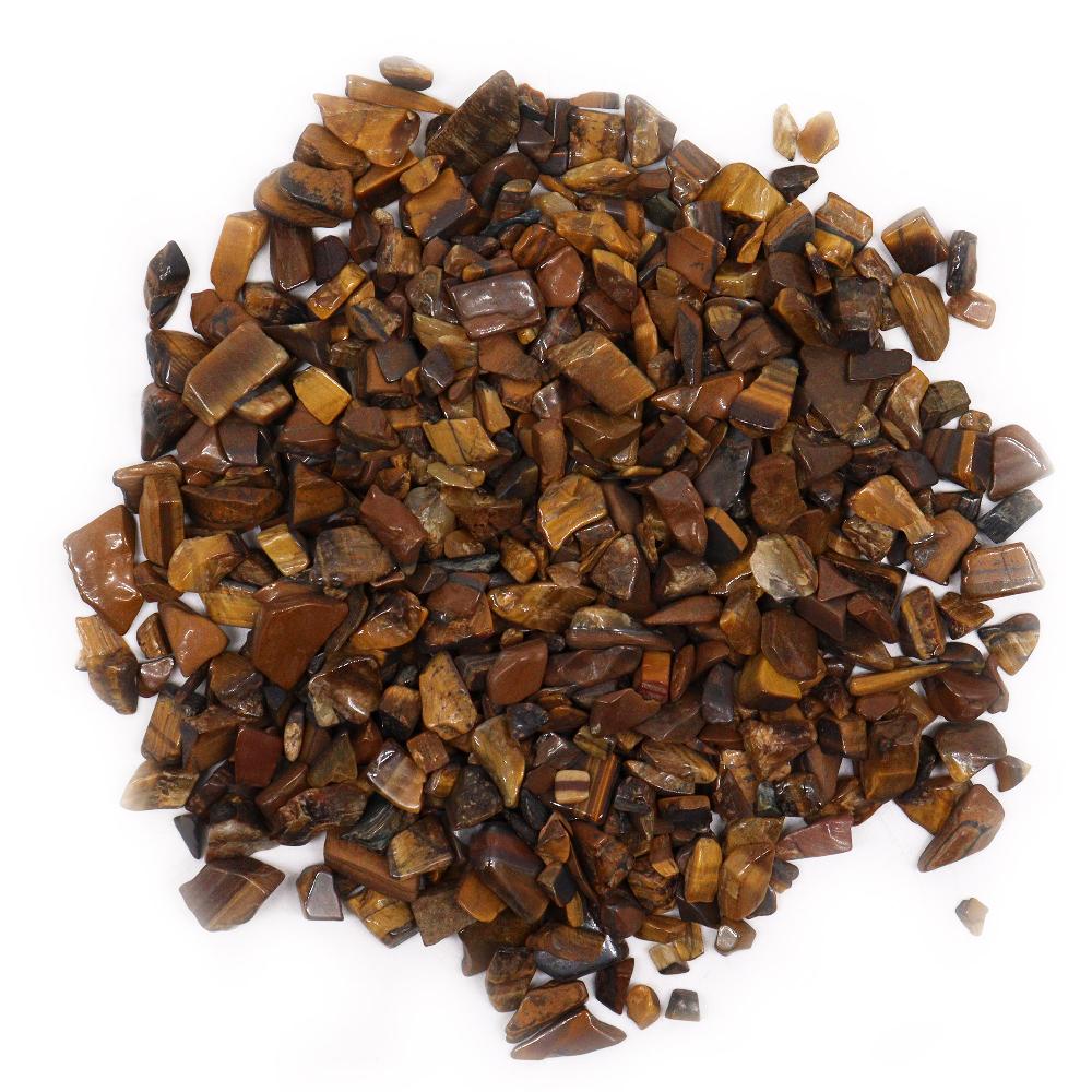 ancient wisdom Tiger Eye Gemstone Chips Bulk - 1KG