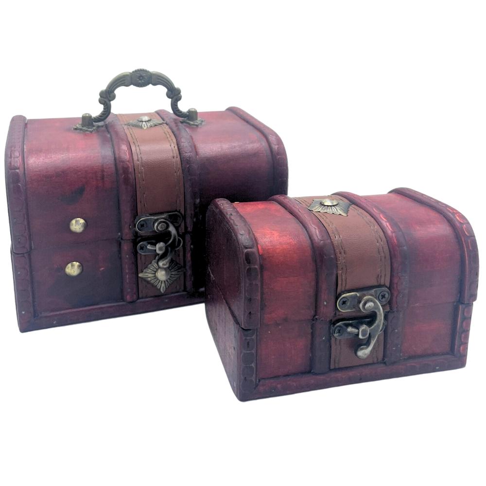 ancient wisdom Treasure Chest - Set of 2 - Natural