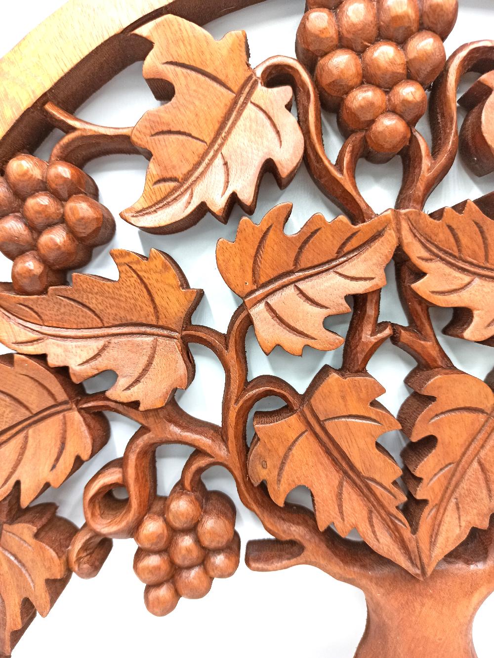 Ancient Wisdom Tree Of Life Grapes Panel - 40cm