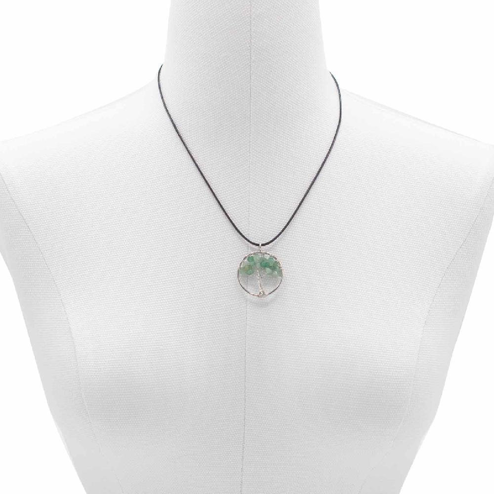 Ancient Wisdom Tree Of Life Pendant - Jade