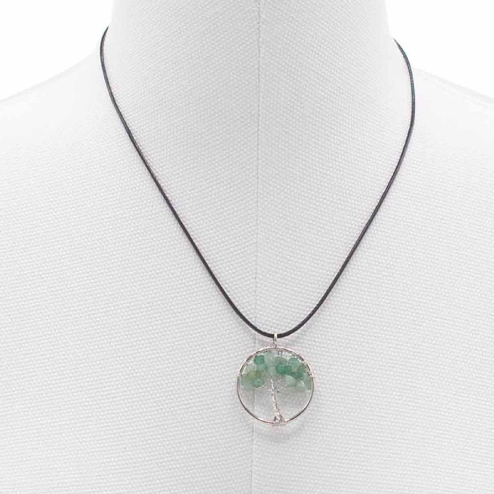 Ancient Wisdom Tree Of Life Pendant - Jade