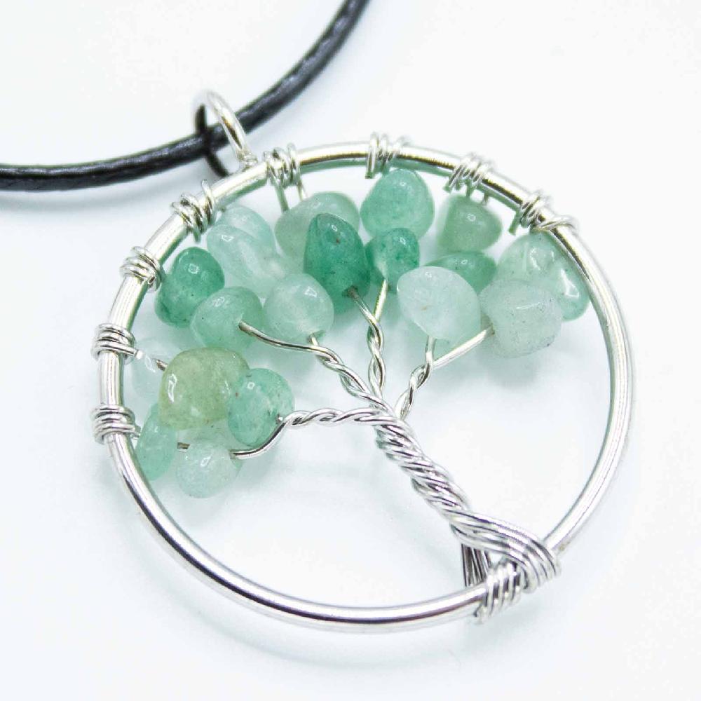 Ancient Wisdom Tree Of Life Pendant - Jade