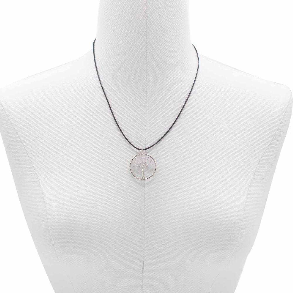 Ancient Wisdom Tree Of Life Pendant - Rock Crystal