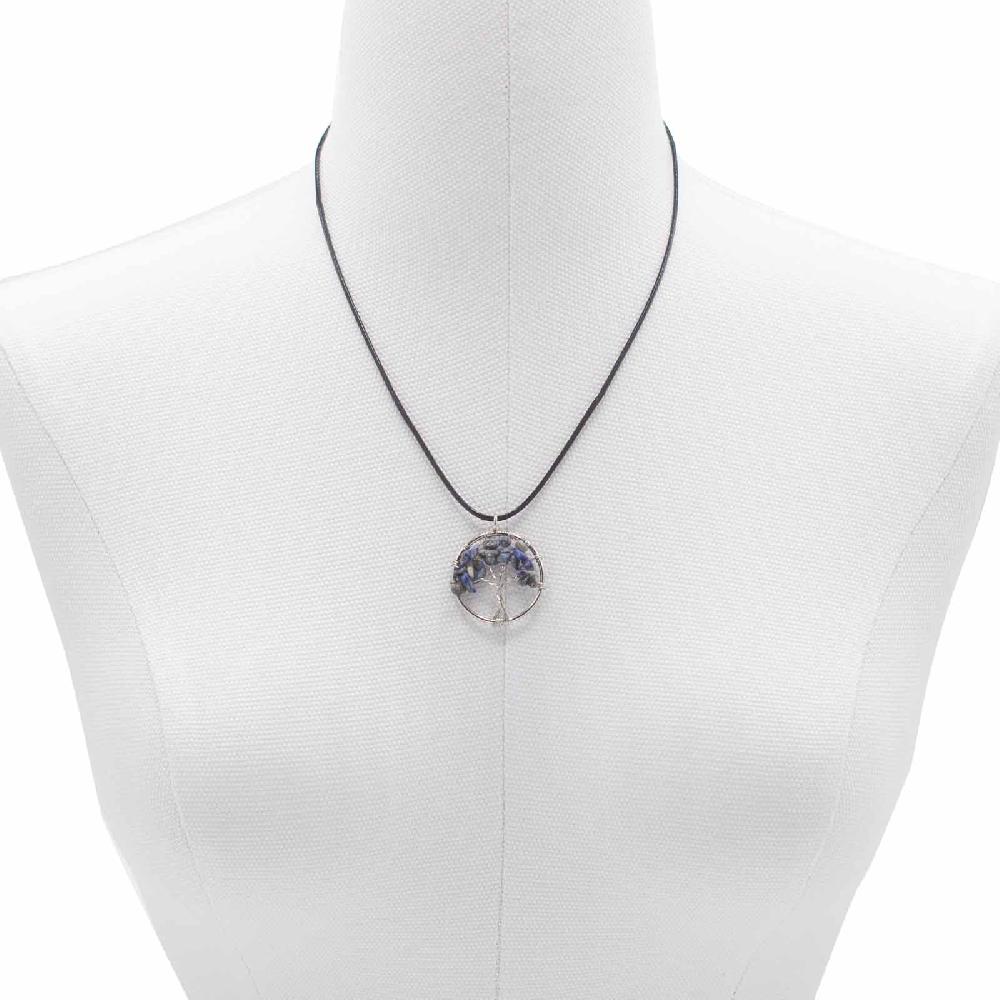 Ancient Wisdom Tree Of Life Pendant - Sodalite