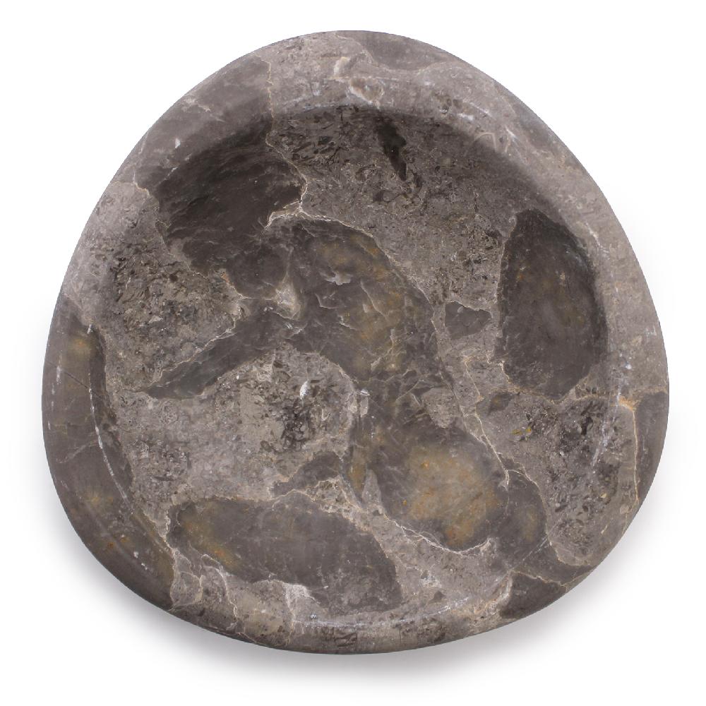 Ancient Wisdom Tri-oval Marble Dish