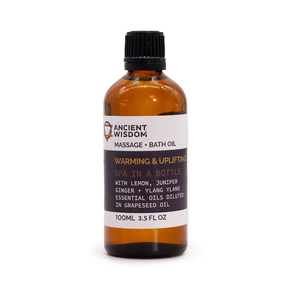 ancient wisdom Warm & Uplifting Massage Oil - 100ml