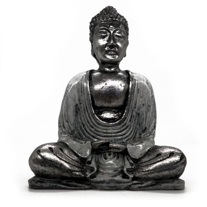 ancient wisdom White & Grey Buddha - Medium