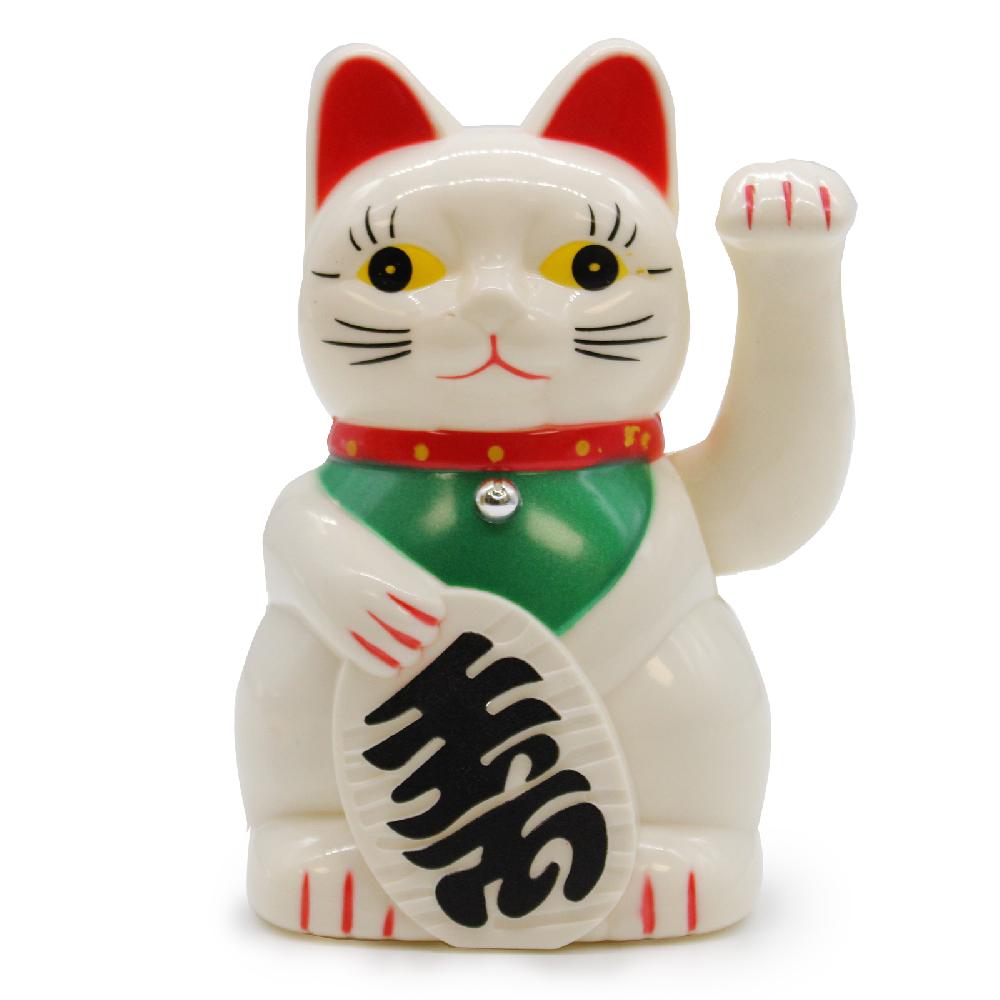 ancient wisdom White Money Cat - 15cm