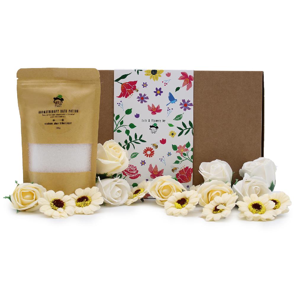 ancient wisdom Wild Hare Salt & Flowers Set - Cold & Flu