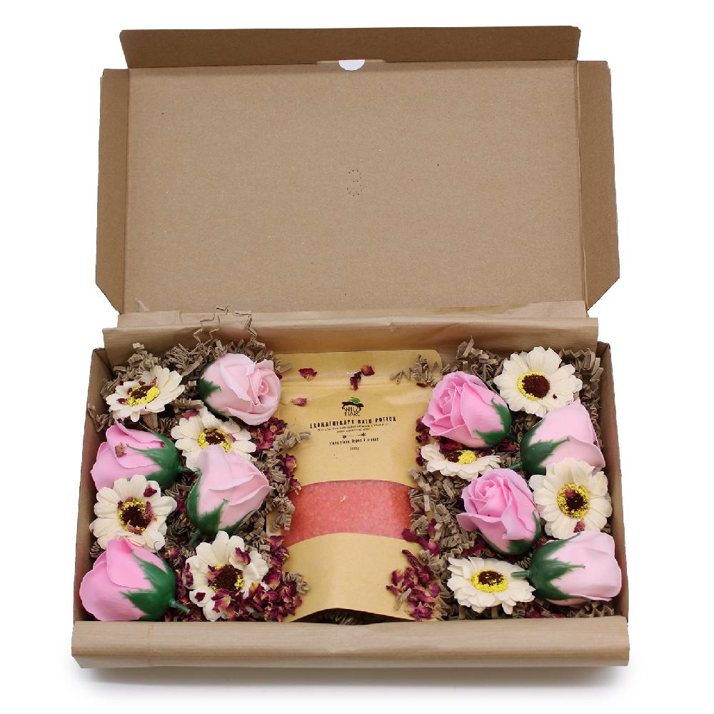 Ancient Wisdom Wild Hare Salt & Flowers Set- Passion