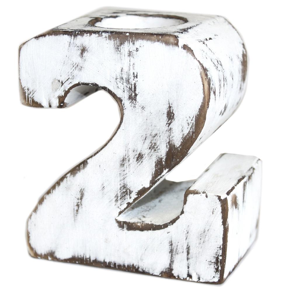 ancient wisdom Wooden Birthday Numbers - No.2