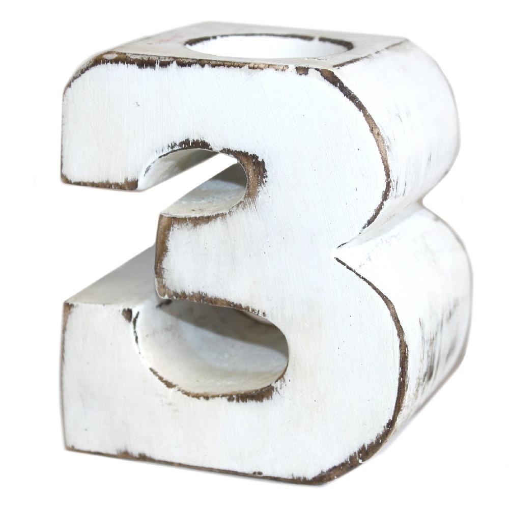 ancient wisdom Wooden Birthday Numbers - No.3
