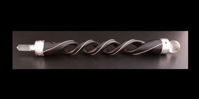 Ancient Wisdom Wooden Healing Stick Spiral Carving