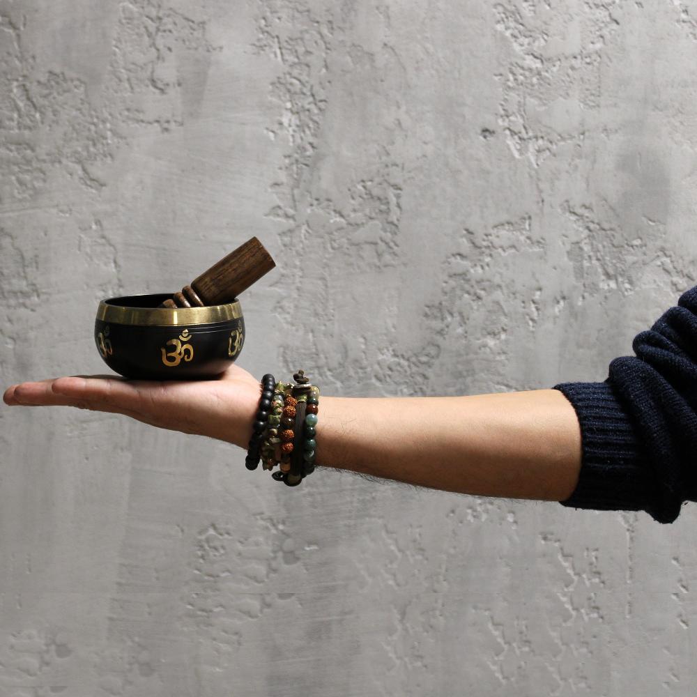 Ancient Wisdom Yoga Om Singing Bowl Set