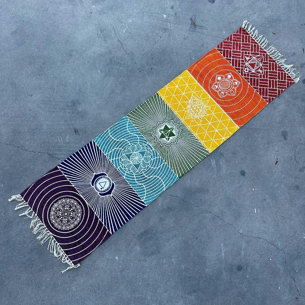 Ancient Wisdom Yoga Rug - 60x200cm - 7 Chakras
