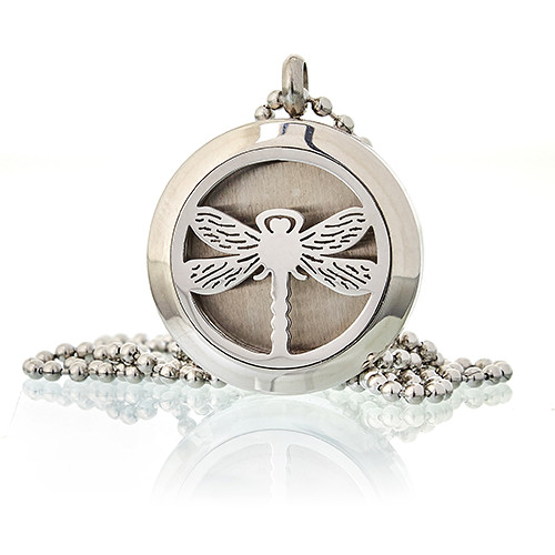 Ancient Wisdom Aromatherapy Diffuser Necklace - Dragonfly 25mm
