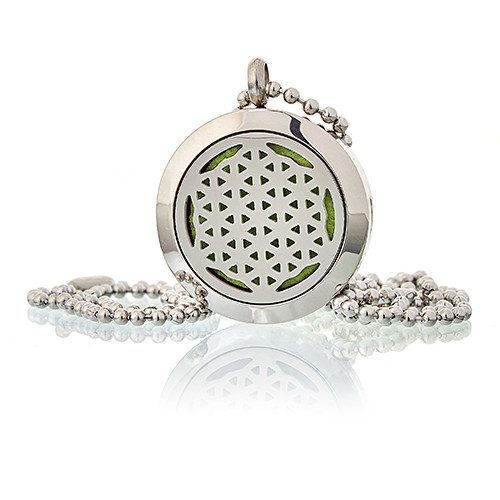 ancient wisdom Aromatherapy Diffuser Necklace - Flower of Life 25mm