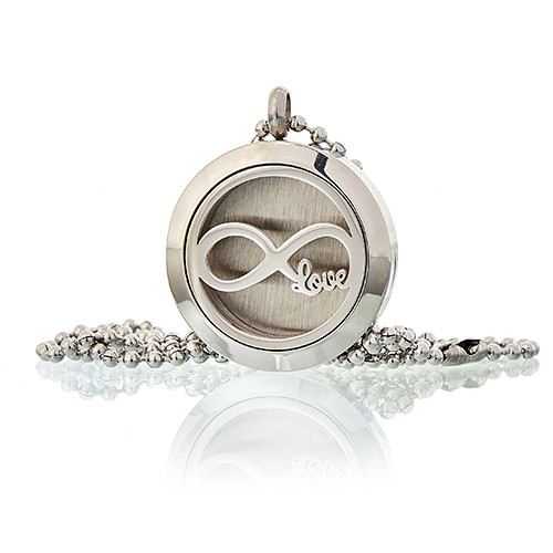 Ancient Wisdom Aromatherapy Diffuser Necklace - Infinity Love 25mm