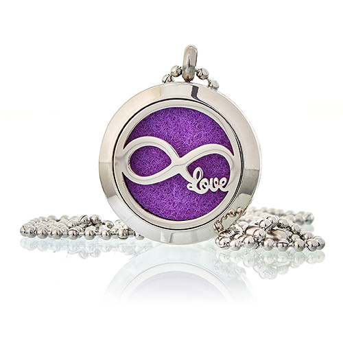 ancient wisdom Aromatherapy Diffuser Necklace - Infinity Love 25mm