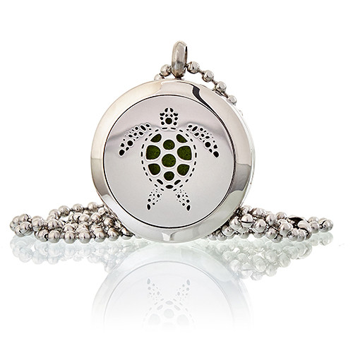 ancient wisdom Aromatherapy Diffuser Necklace - Turtle 25mm
