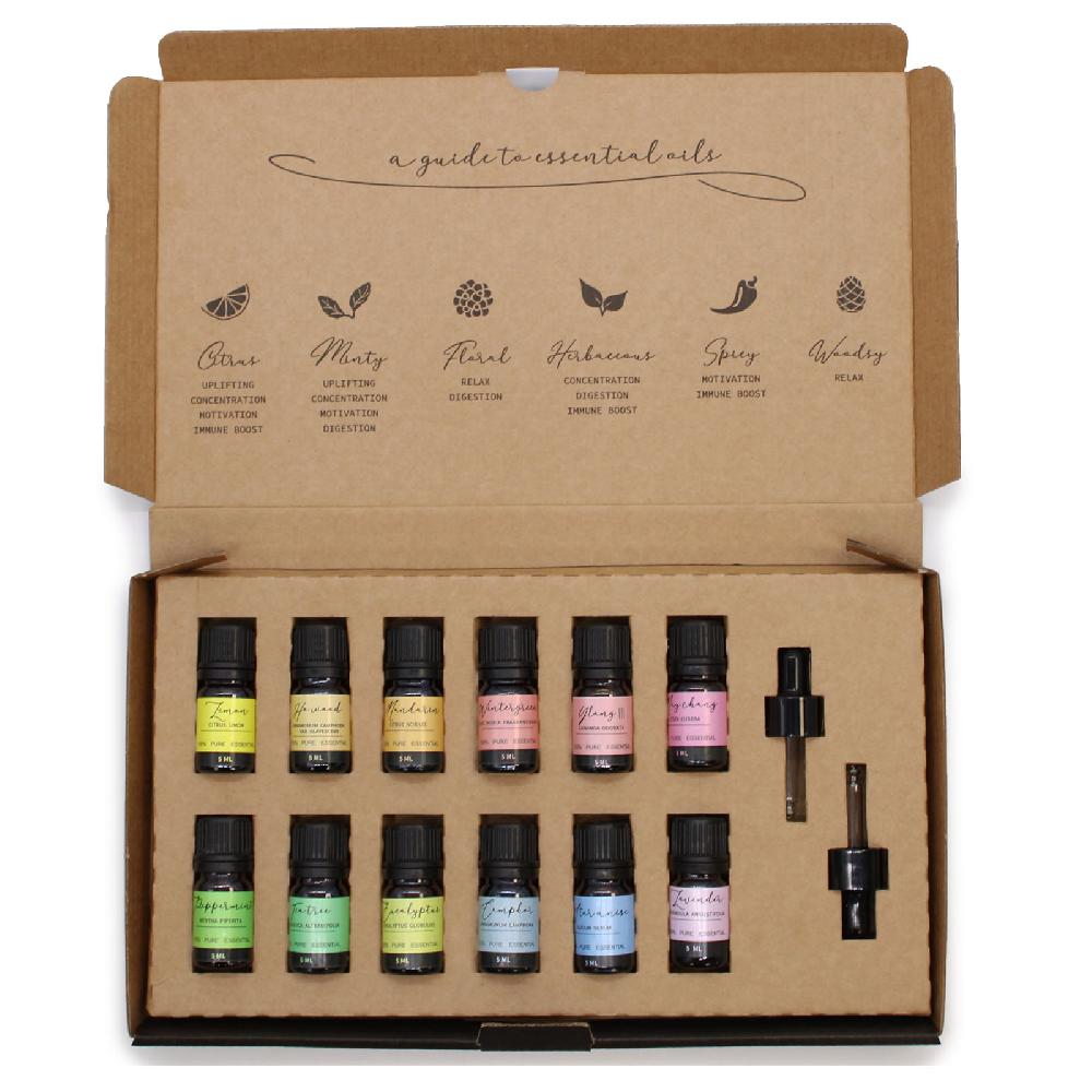 Ancient Wisdom Aromatherapy Essential Oil Set - Starter Pack
