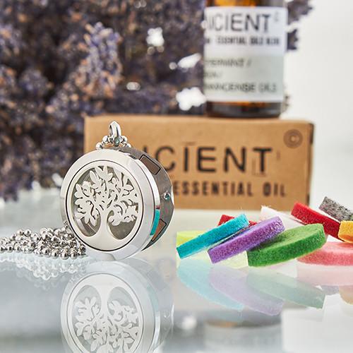 Ancient Wisdom Aromatherapy Necklace-Tree Of Life 25mm
