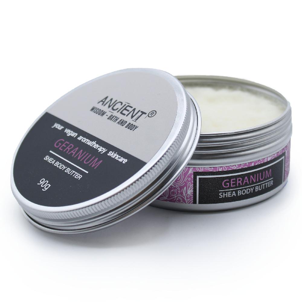 ancient wisdom Aromatherapy Shea Body Butter 90g - Geranium