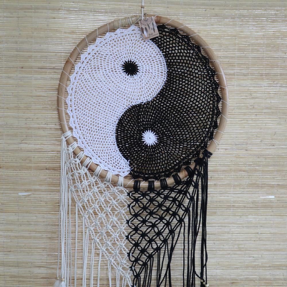Ancient Wisdom Bali Dream Catchers - Extra Large Ying Yang D: 50cm