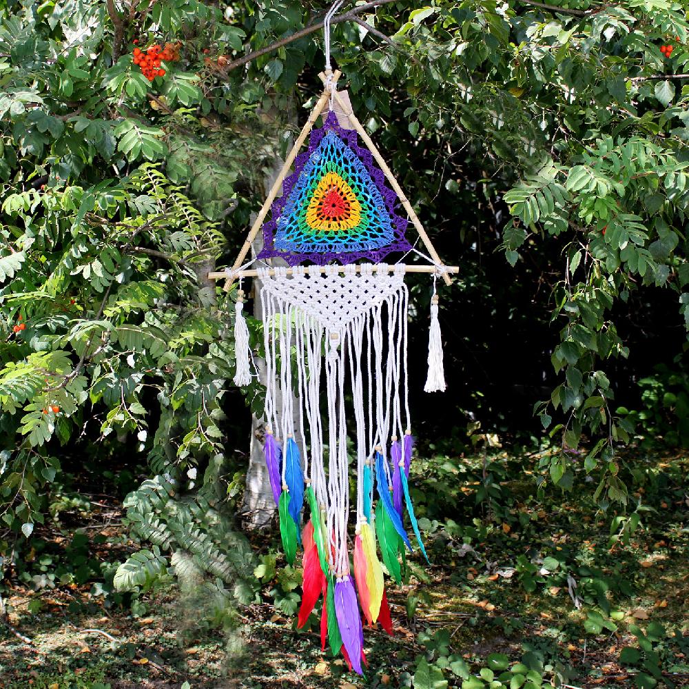 ancient wisdom Bali Dream Catchers - Med Multi Pyramid