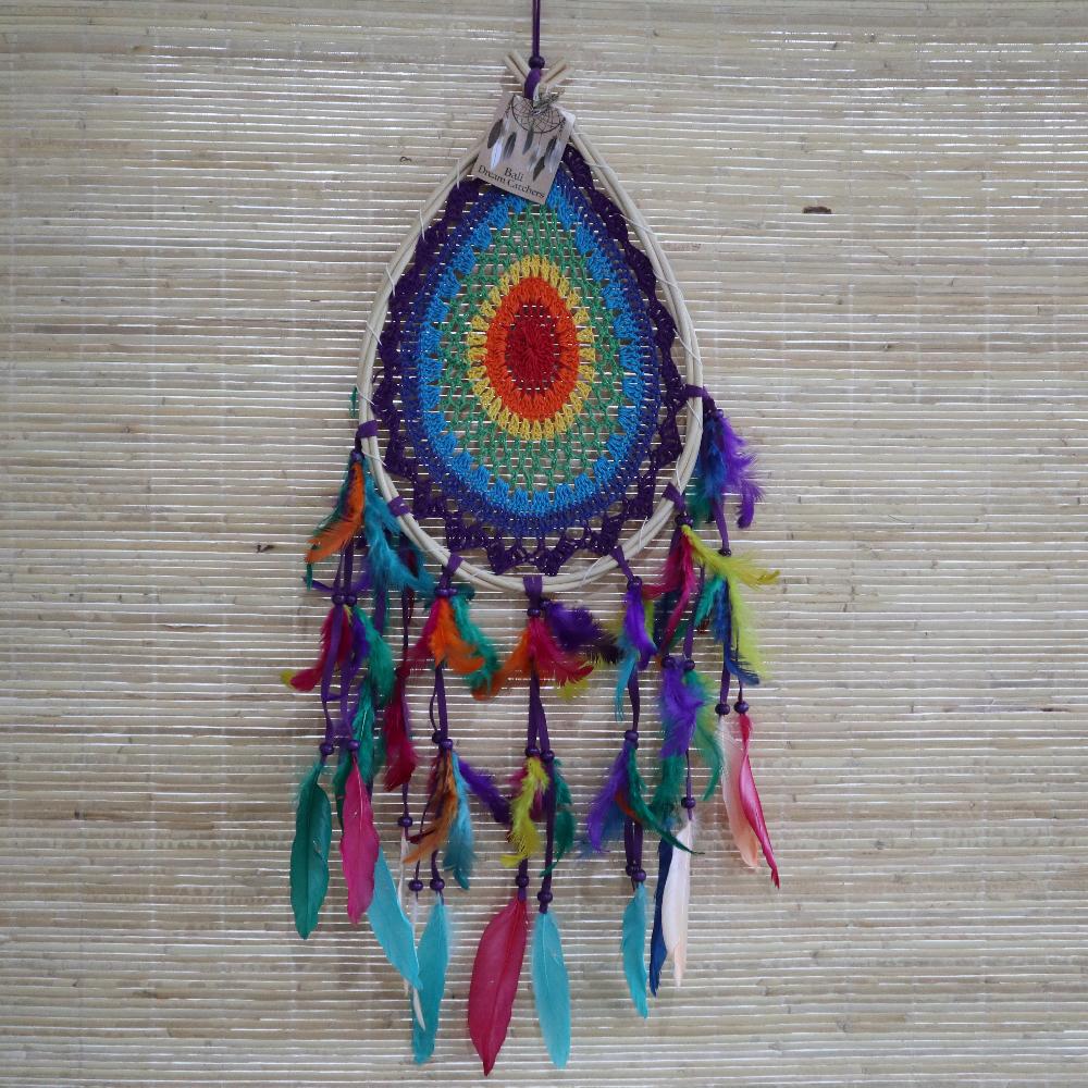 Ancient Wisdom Bali Dream Catchers - Med Multi Teardrop