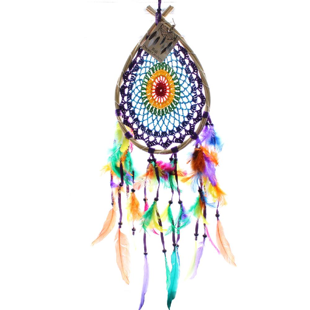 Ancient Wisdom Bali Dream Catchers - Med Multi Teardrop