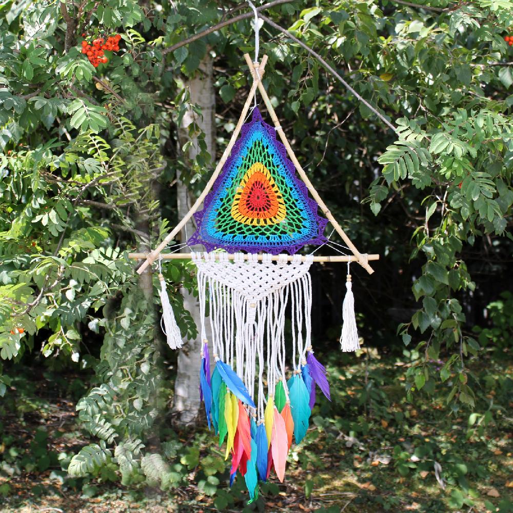 ancient wisdom Bali Dreamcatchers - Large Multi Pyramid