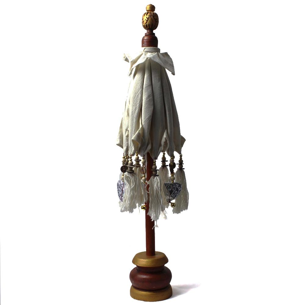 Ancient Wisdom Bali Home Decor Parasol - Canvas - Natural - 40cm