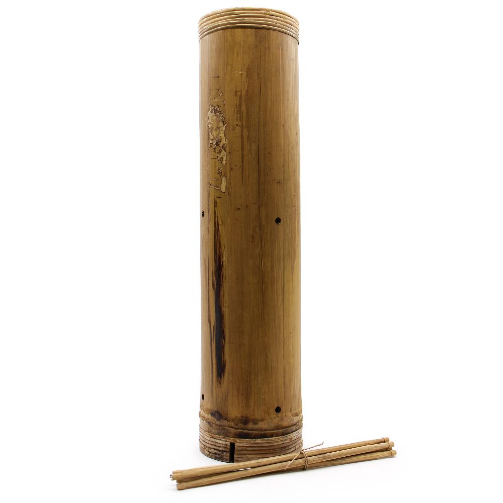 Ancient Wisdom Bamboo Display Tube Stand 8 Pegs - 68x15cm