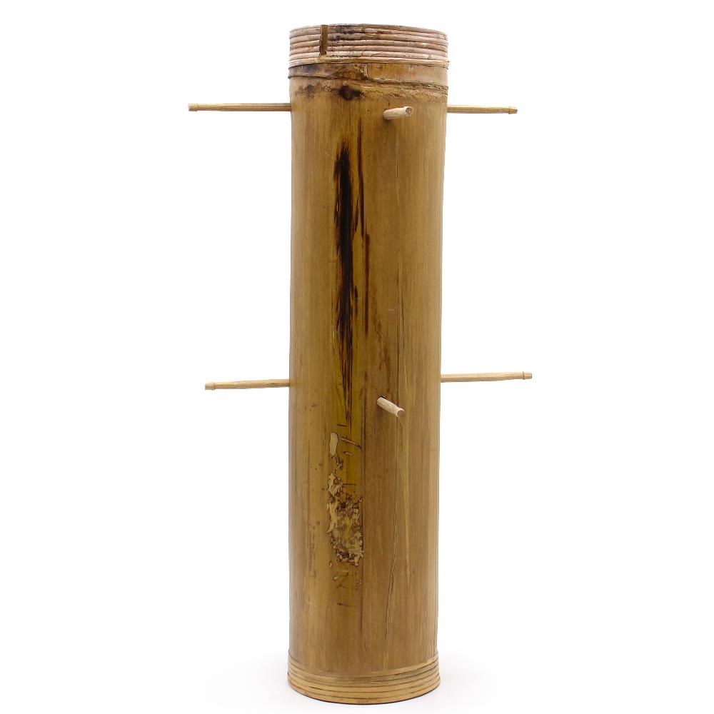 ancient wisdom Bamboo Display Tube Stand 8 Pegs - 68x15cm