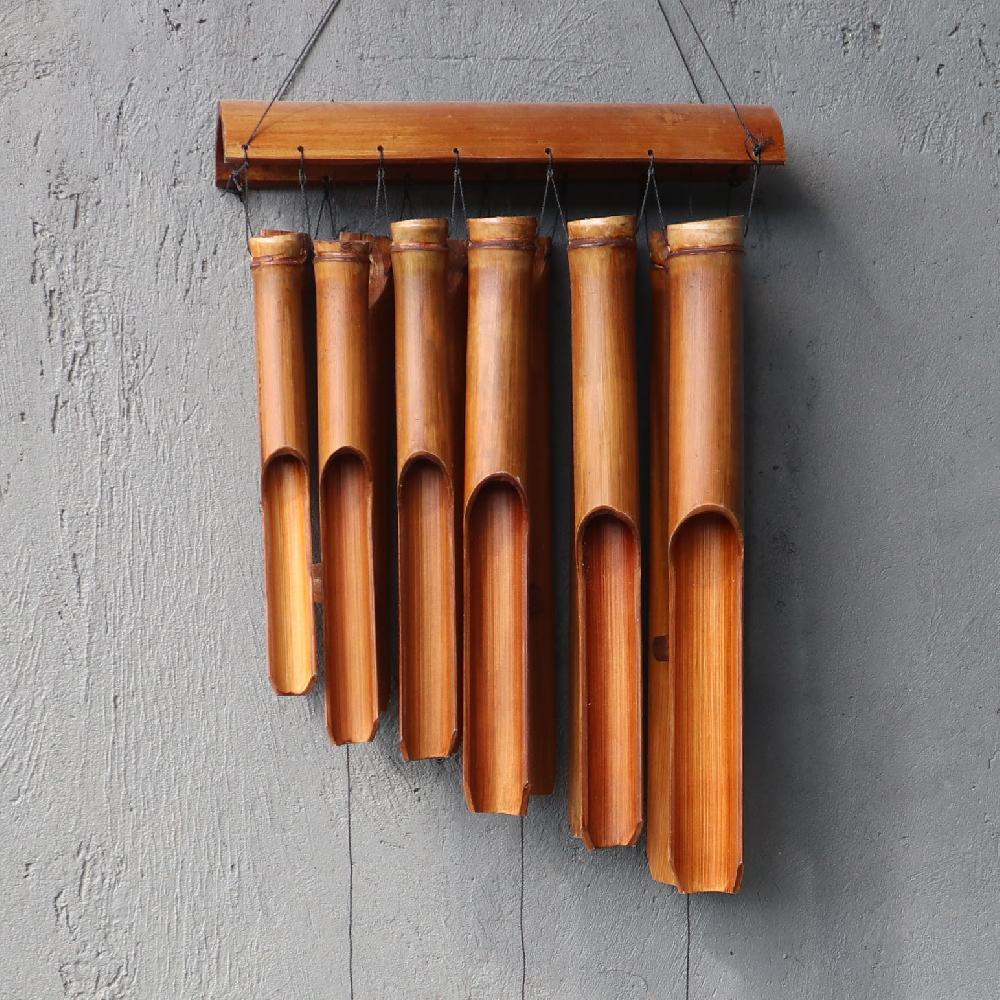 Ancient Wisdom Bamboo Windchime - Natural Finish - 12 Large Tubes