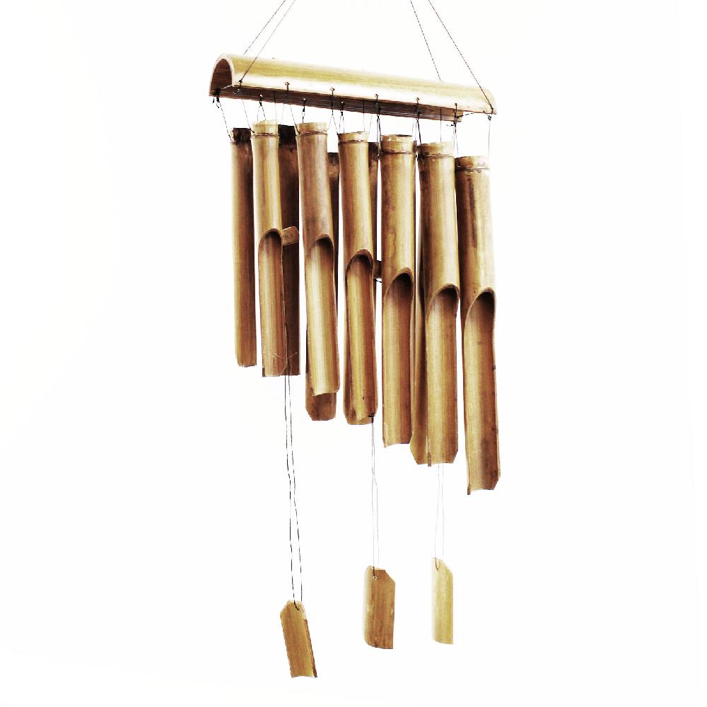 ancient wisdom Bamboo Windchime - Natural finish - 12 Large Tubes