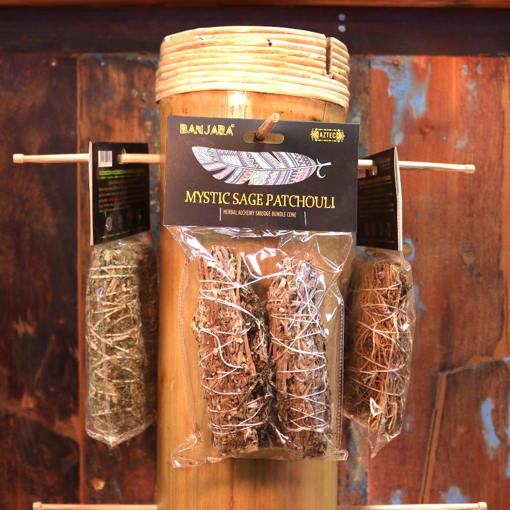 Ancient Wisdom Banjara Smudge Stick - Indian Sage And Patchouli