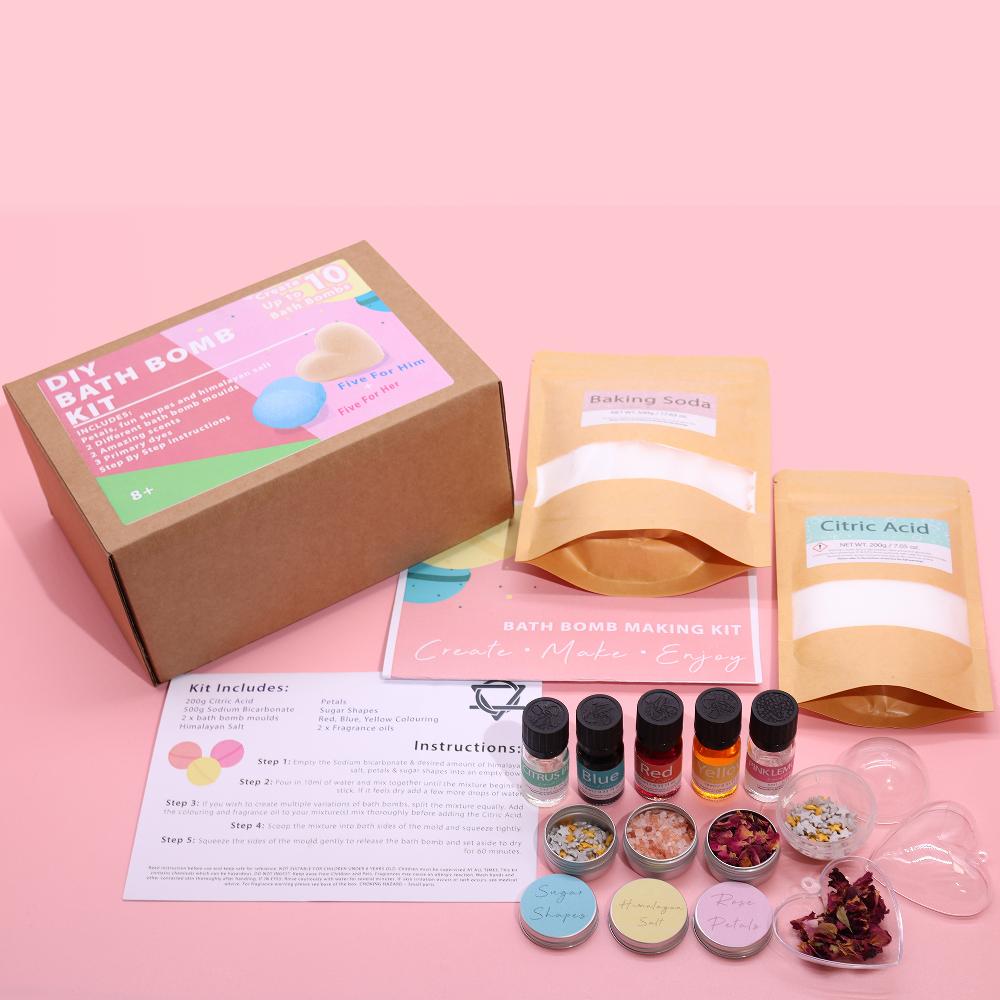 Ancient Wisdom Bath Bomb Kit - Five For Her & Five For Him