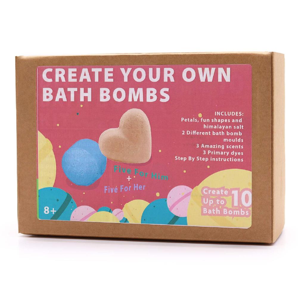 ancient wisdom Bath Bomb Kit - Five for Her & Five for Him