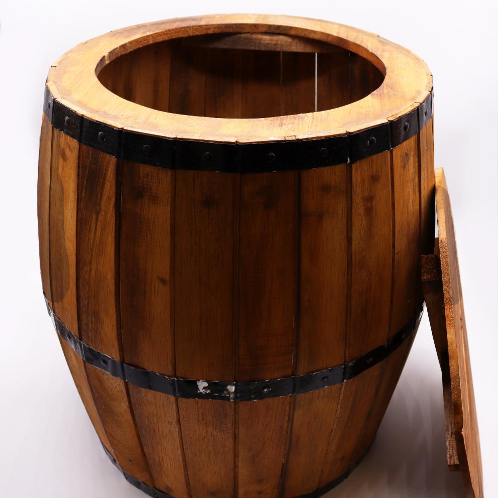 Ancient Wisdom Beer Barrel Table & Parasol Stand 60x48 5 Cm - Natural