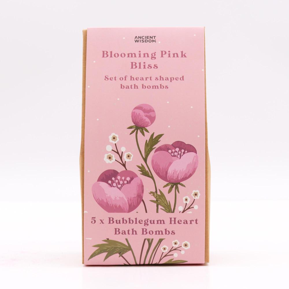 Ancient Wisdom Blooming Pink Bliss Bath Heart Gift Set