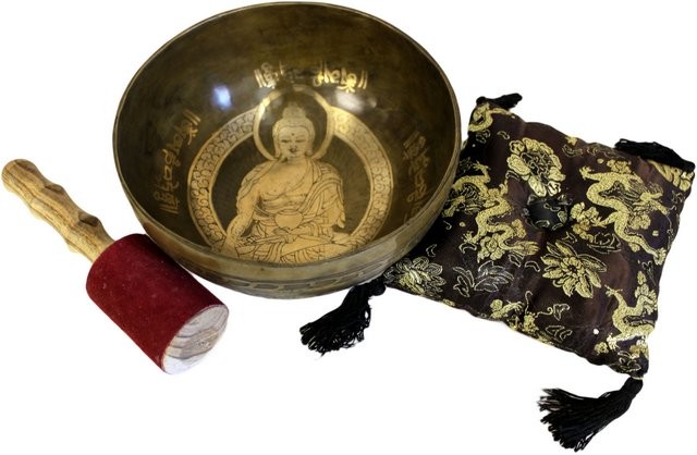 ancient wisdom Brass Golden Buddha - Special S'Bowl Set