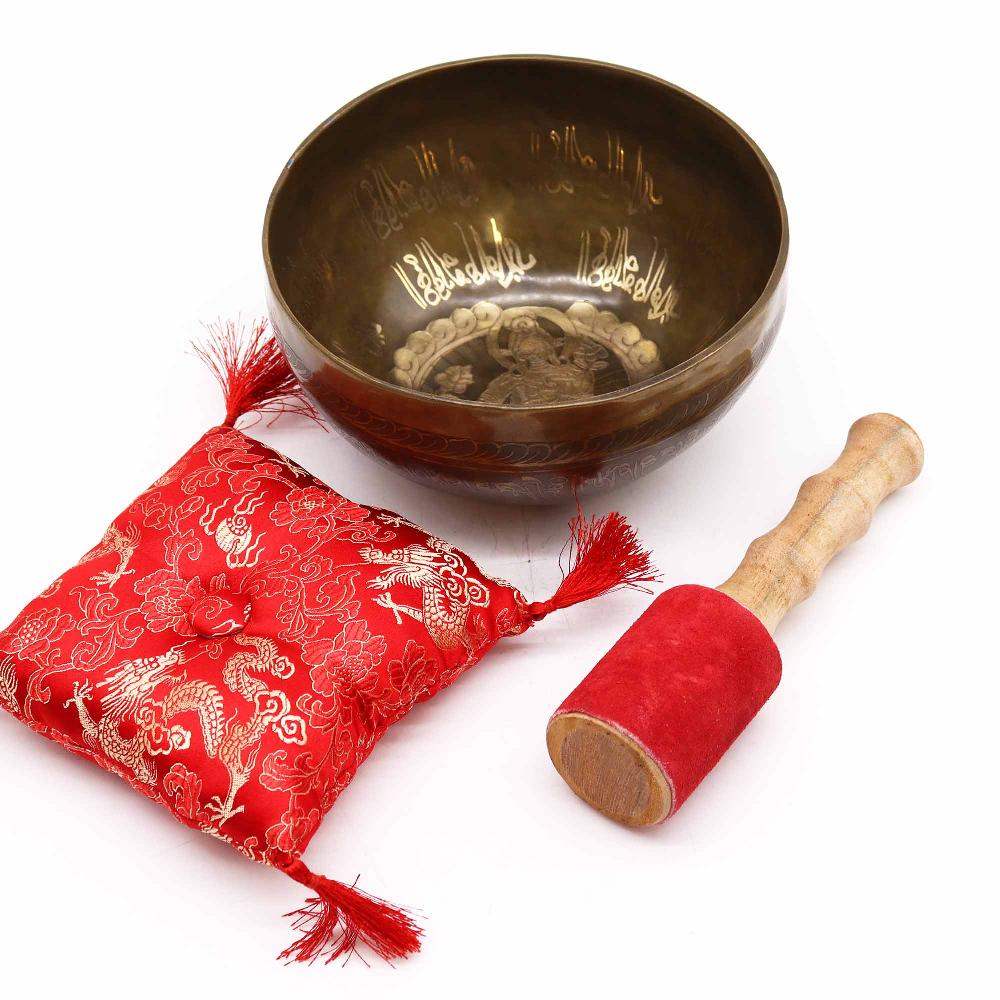 Ancient Wisdom Brass Golden Tara - Special S'Bowl Set