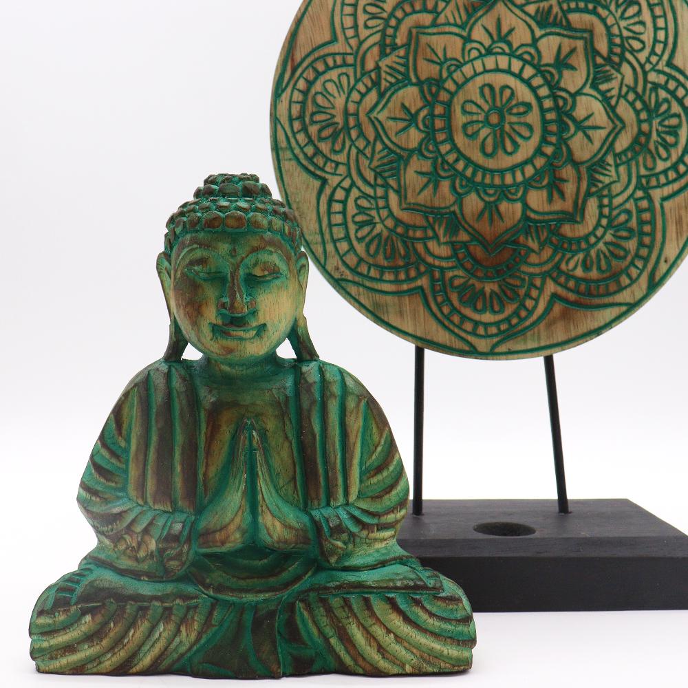 Ancient Wisdom Buddha Feng Shui Set - Buddha Knot - Green