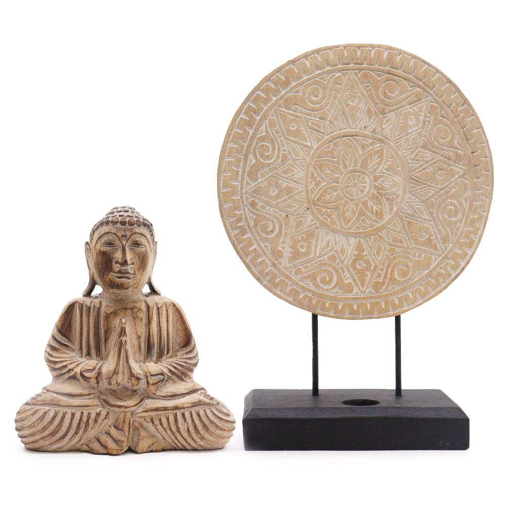 ancient wisdom Buddha Feng Shui Set - Classic Mandala - Natural
