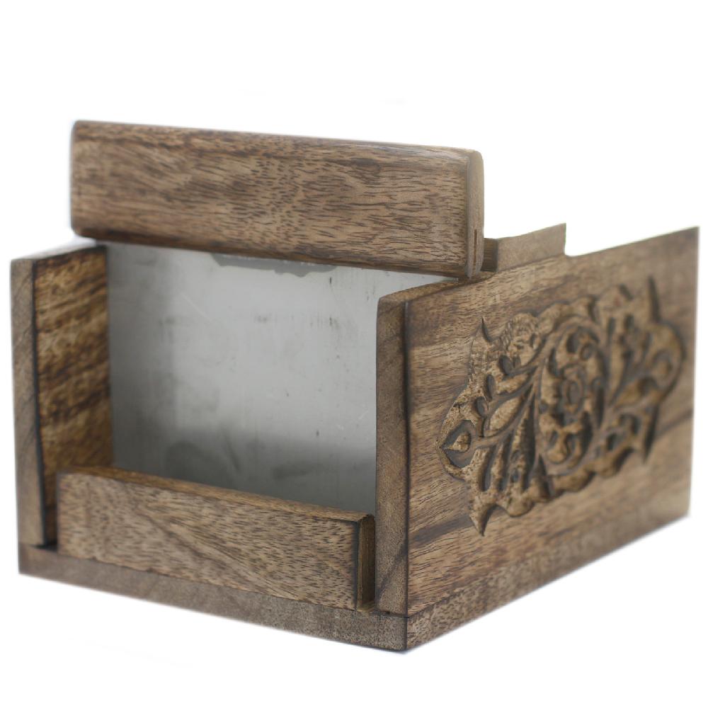 ancient wisdom Carved Mango Wood Cutter For Soap Loaves