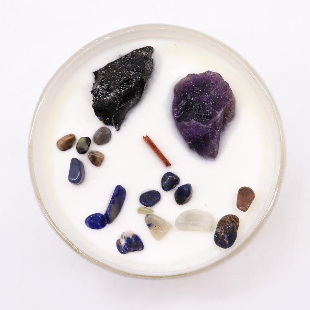 Ancient Wisdom Chakra Crystal Candle - Solar Plexus Chakra