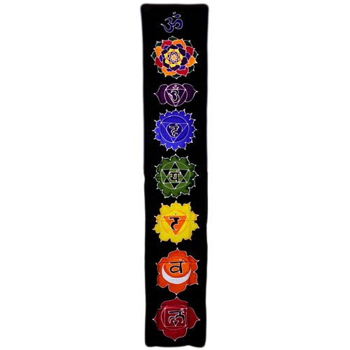 ancient wisdom Chakra Drop Banner - Midnight 183x35cm